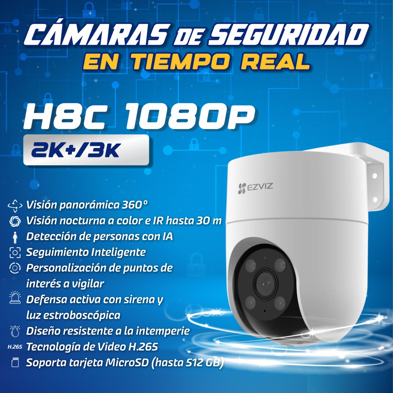 Cámara de seguridad EZVIZ H8c